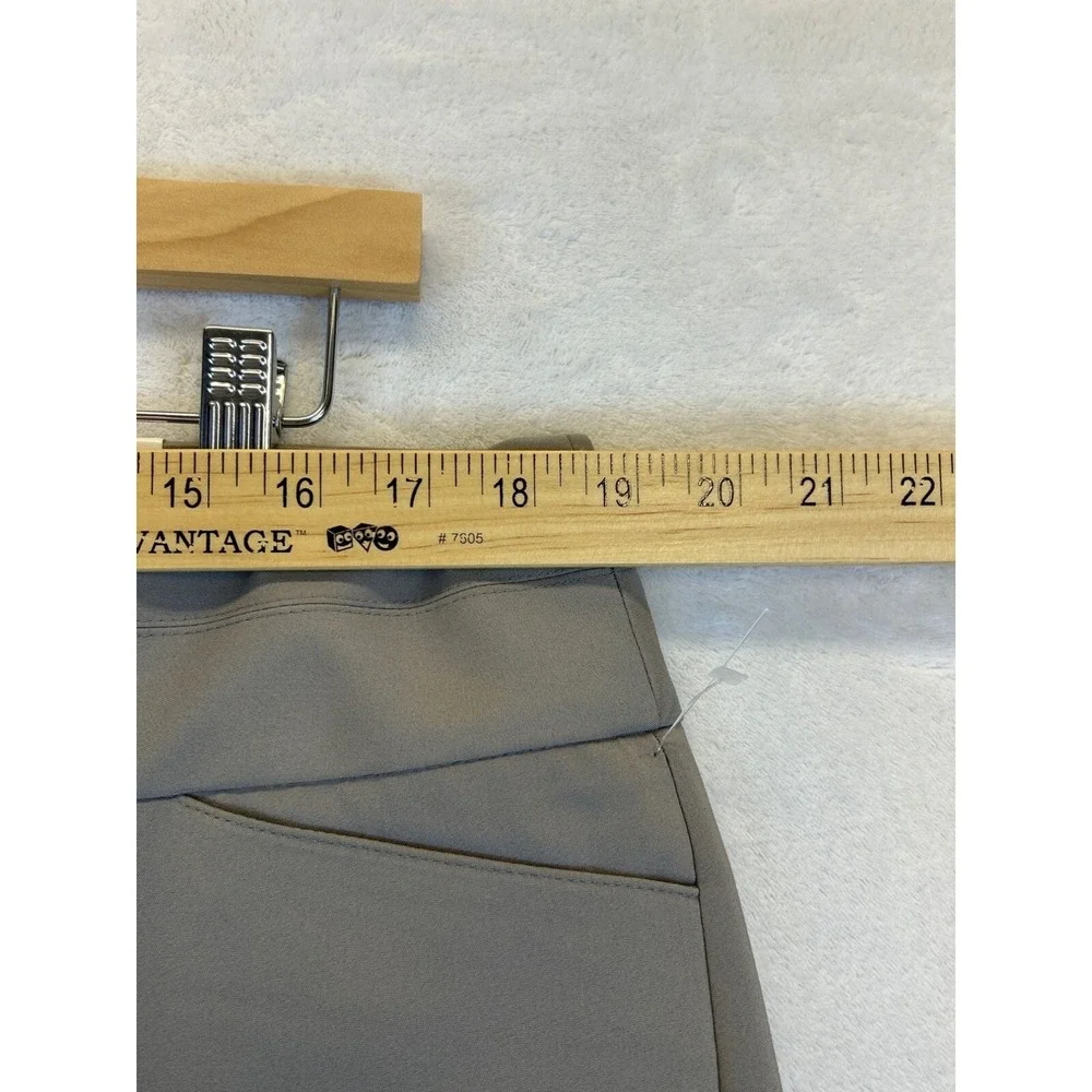 Elle Career Essentials Pants Womens 14 Taupe Grey Bootcut Mid-rise‎ with Tags